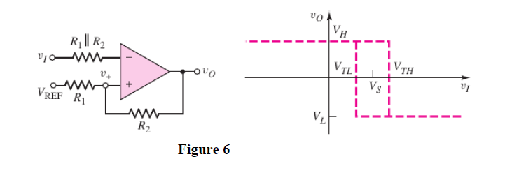 Question 6 We Have To Design A Schmitt Trigger Circuit Figure 6 For A Street Light Control System The Specifications 1