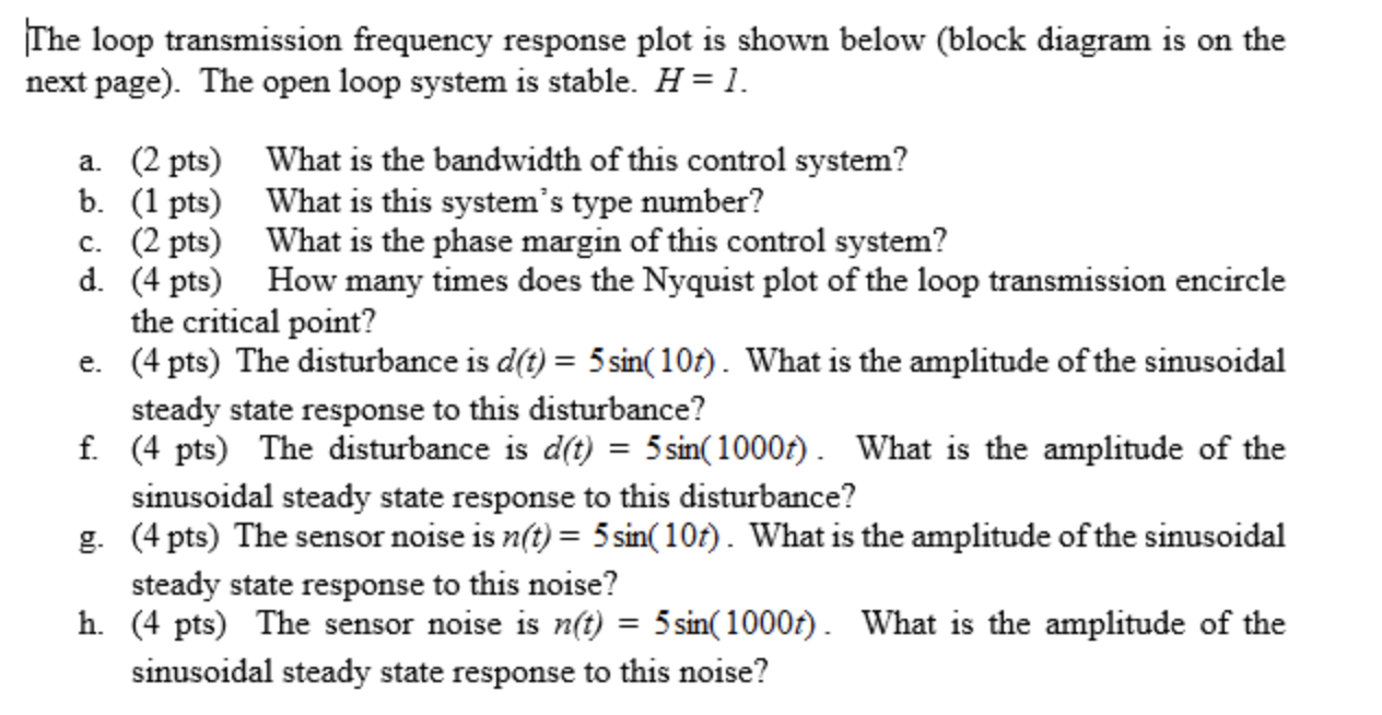 Control System Problem I Have Trouble Understanding The Concepts So Please Explain Every Step With Details Such As Equat 1