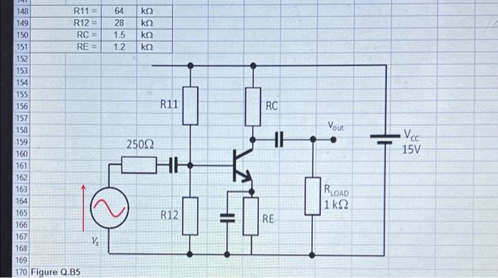 170 Figure Q B5 171 172 B Sketch The Small Signal Equivalent Circuit For The Circuit Shown In Figure Q B5 173 Use Th 2