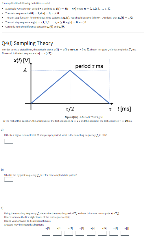 You May Find The Following Definitions Useful A Periodic Function With Period Is Defined As F T F T Nat Where N 1
