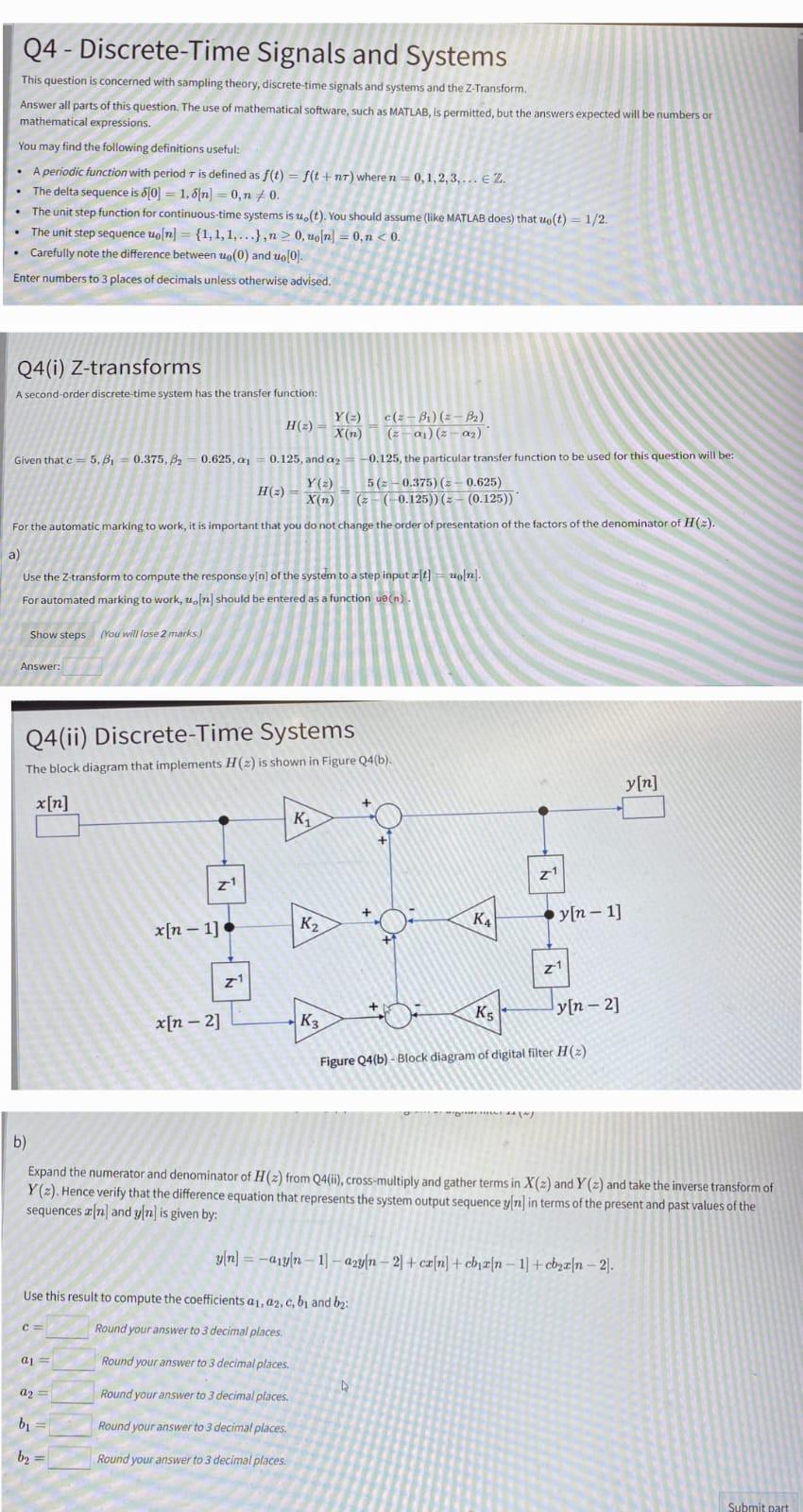 Q4 Discrete Time Signals And Systems This Question Is Concerned With Sampling Theory Discrete Time Signals And System 2