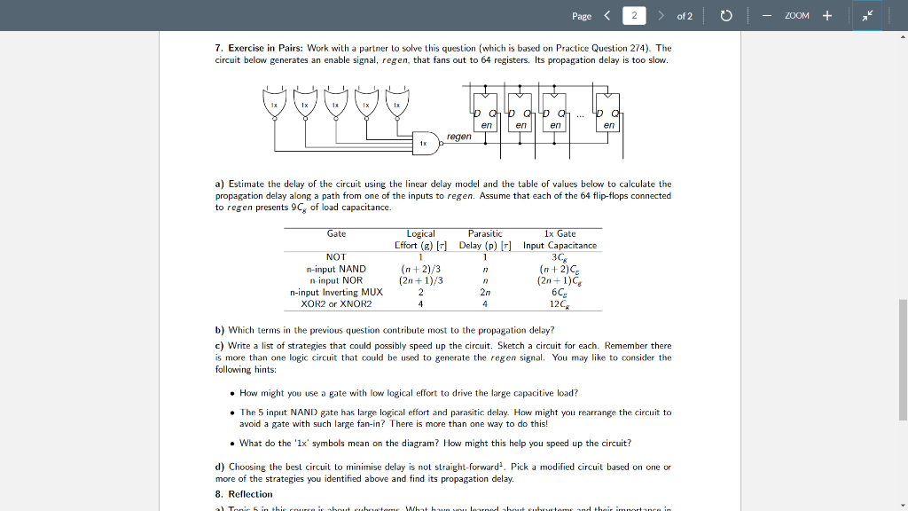 Page 2 Of 2 Zoom 7 Exercise In Pairs Work With A Partner To Solve This Question Which Is Based On Practice Questi 1