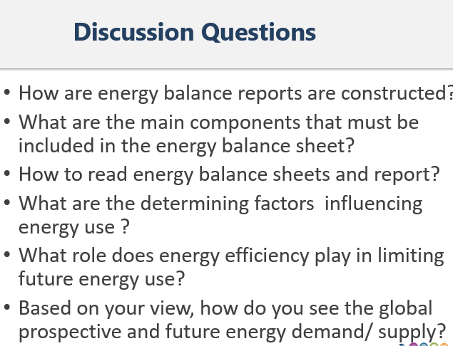 Discussion Questions How Are Energy Balance Reports Are Constructed What Are The Main Components That Must Be Include 1