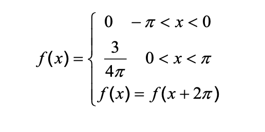 Can You Please Find The Fourier Series Of The Following Function 1