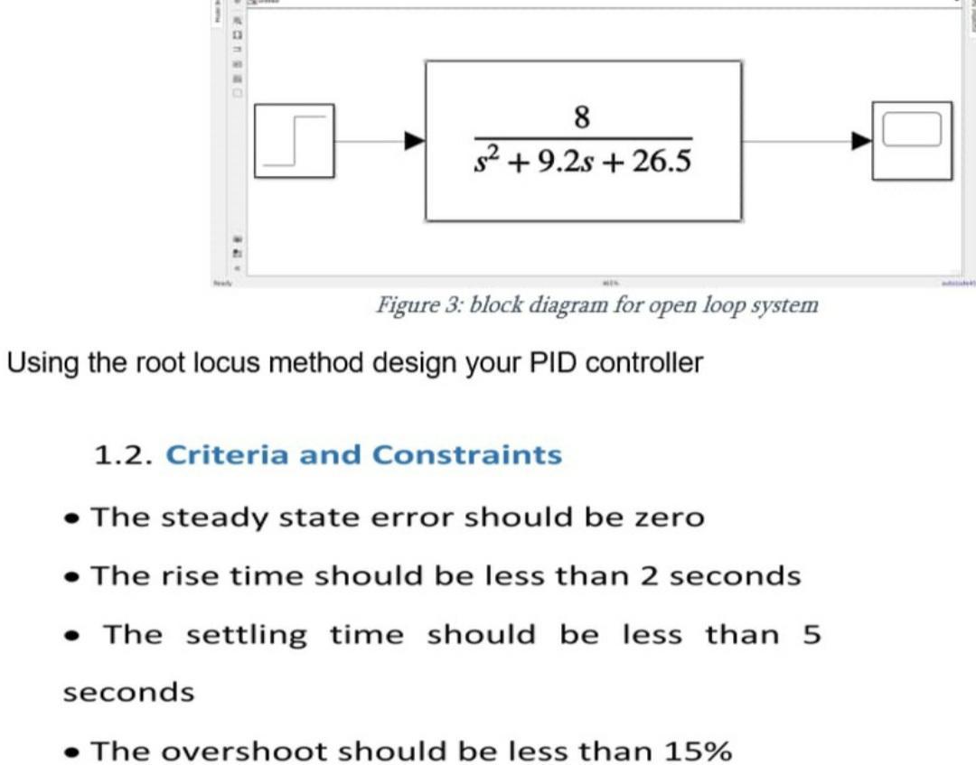 8 52 9 2s 26 5 Figure 3 Block Diagram For Open Loop System Using The Root Locus Method Design Your Pid Controller 1 1