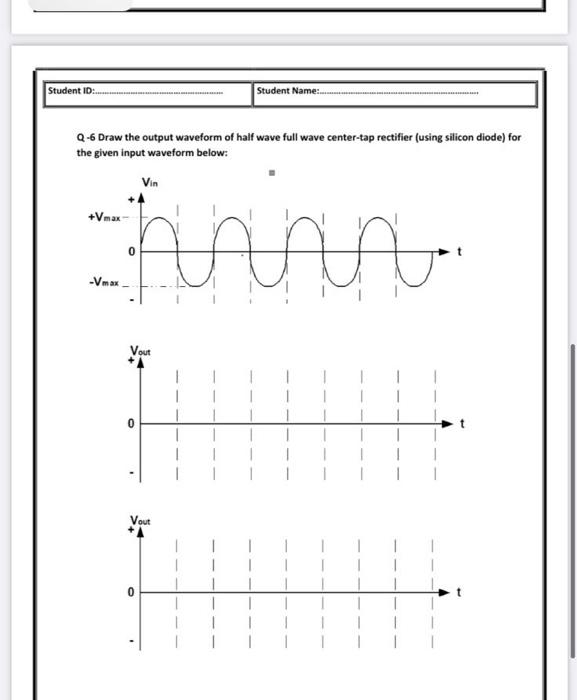 Student Id Student Name Q 1 What Is The Types Of Optical Diodes Q 2 List Few Applications Of Light Emitting Diod 2