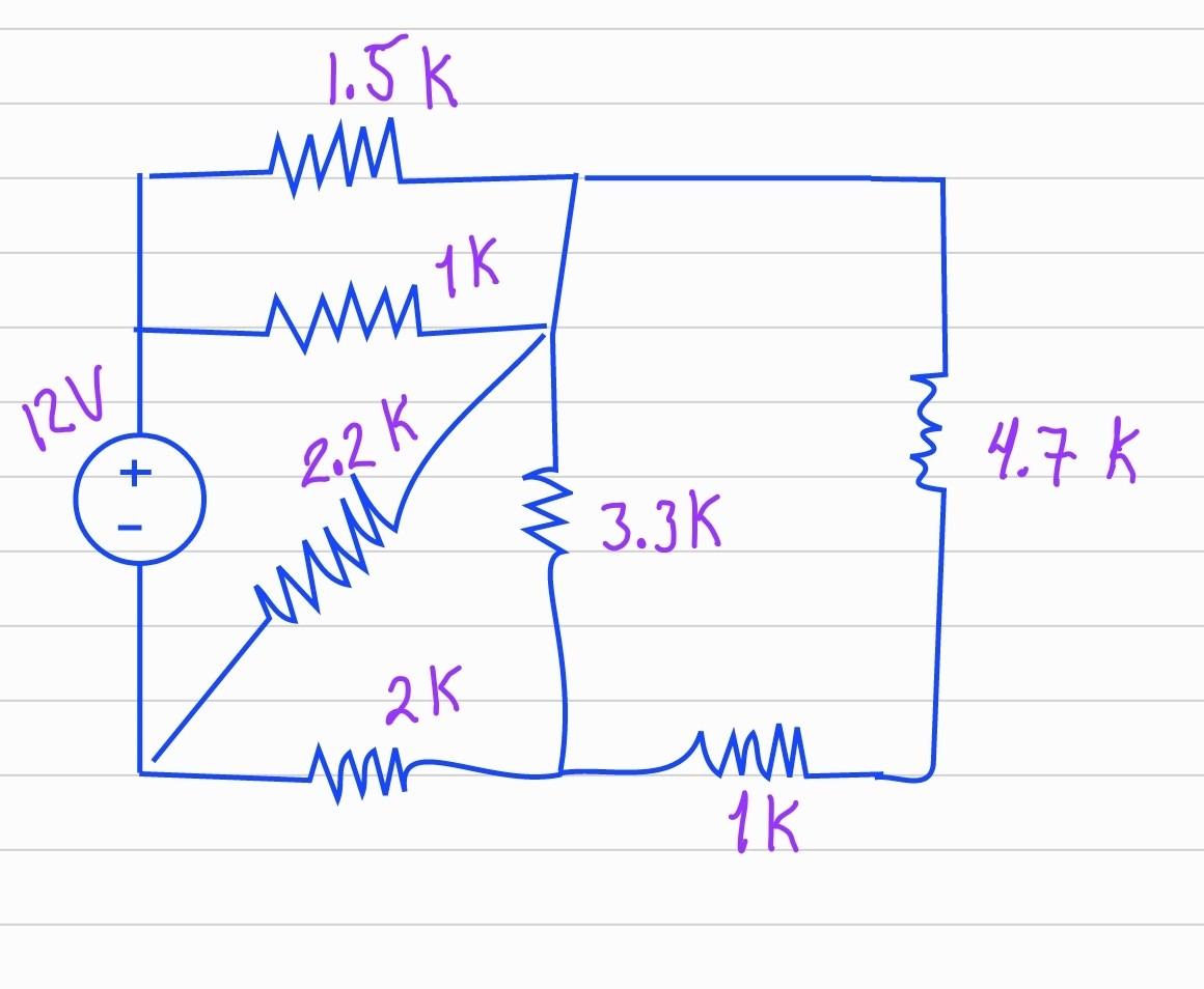 Calculate The Currents And Voltages In Each Of The Resistors 1