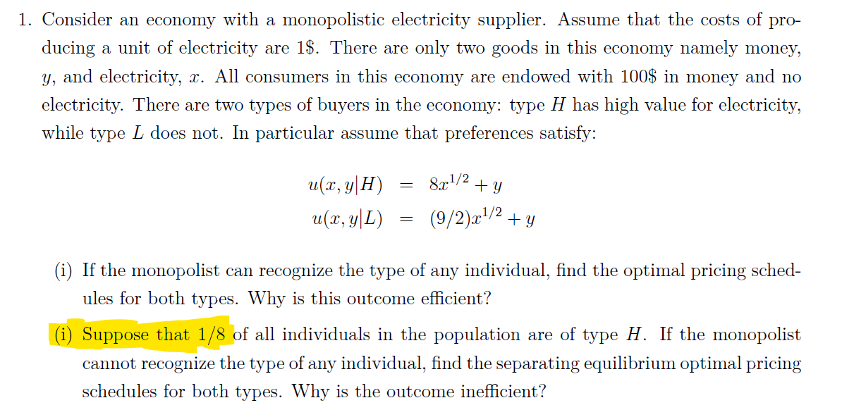 Answer Part 2 The Highlighted Question 1