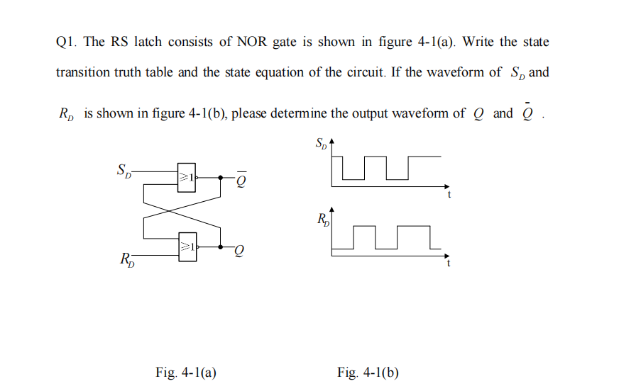 Q7 A Circuit Composed Of Edge Trigger Dffs Which Are All Initially Reset Is Shown In The Figure 4 7 A Complete The Ti 2