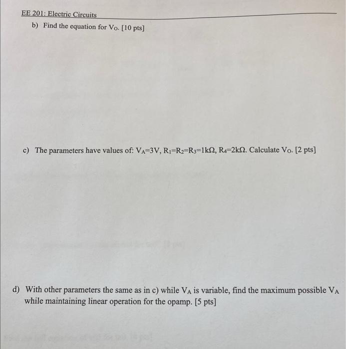 Problem 1 Circle The Correct Answer 10 Pts 2 Pts X 5 A For Inductors At Dc Steady State Without Ac Signals They Be 2
