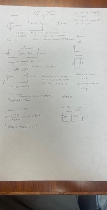 Find V Infinity Find Thevenin Equivalent Restitance Rt Using Zero Source Method 3
