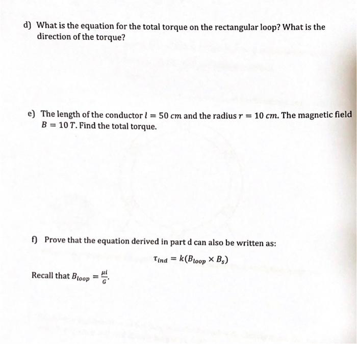 The Figure Below Shows A Simplified Generator Arrangement The Stator Consists Of A Constant Magnetic Field Going From L 2
