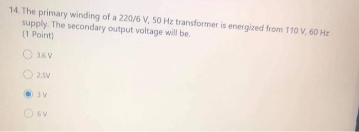 5 Which Of The Following Statements Is True 1 Point The Torque In A Dc Shunt Motor Is Proportional To The Square Of 5