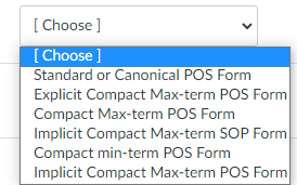 N Question 7 10 Pts Match The Product Of Sum Pos Function F A B C Forms With Corresponding Form Names Form 1 A B 2