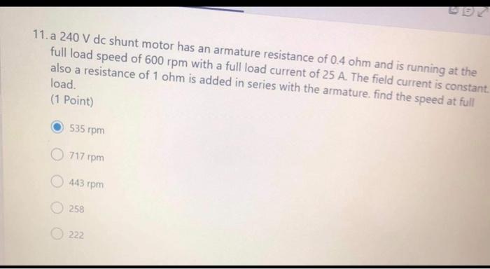 17 In A Dc Machine The Armature Mmf Is 1 Point Stationary Wort Ammature Rotating W Field Stationary Writfield Rotat 3