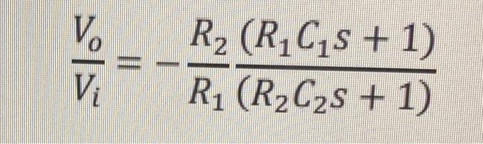 If An Op Amp Circuit Has R1 As 20k R2 Is 200k C1 10uf And C2 10nf The Frequency Ranges From 1 To 10000rad S 2