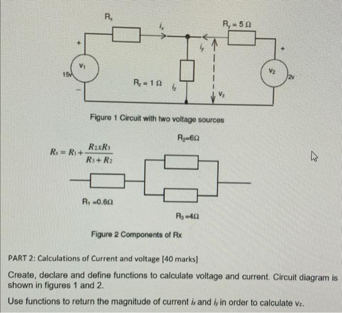 Part 1 Calculations Of The Values Of Equation Coefficients 15 Marks Refer To Figure 1 And Figure 2 A Use Kirchhoff 2