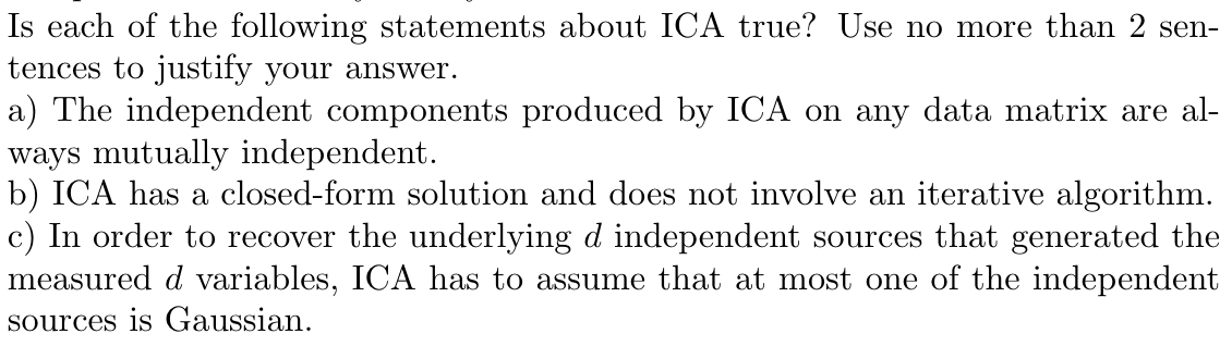 Independent Component Analysis 1