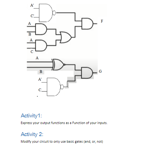 A Do F A B A B G A D Activity 1 Express Your Output Functions As A Function Of Your Inputs Activity 2 Modify Your Cir 1