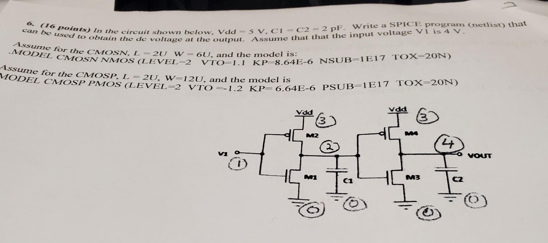 Can Be Used To Obtain The De Voltage At The Output Assume That That The Input Voltage V1 Is 4 V 6 16 Points In The 1