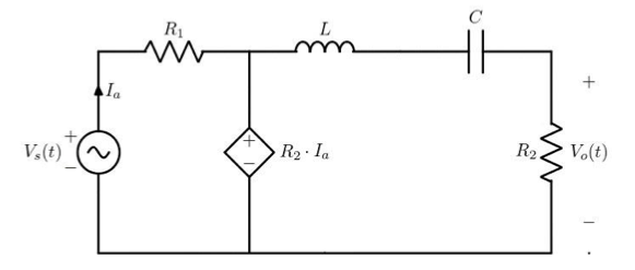 Exercise Frequency Response The Circuit S Input Represents The Power Supply Voltage Vs T The Circuit S Output Is 1