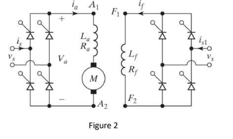 Single Phase Full Wave Converters As Shown In Figure 2 Control The Armature And The Field Circuits Of A Separately Excit 2