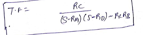 C Ve T L 000 A Il T Irit Ir2 T Ri V R2 Tofa Rc S Ra S Rp Rerb Step 3 Use Transfer Function To Solve T 2