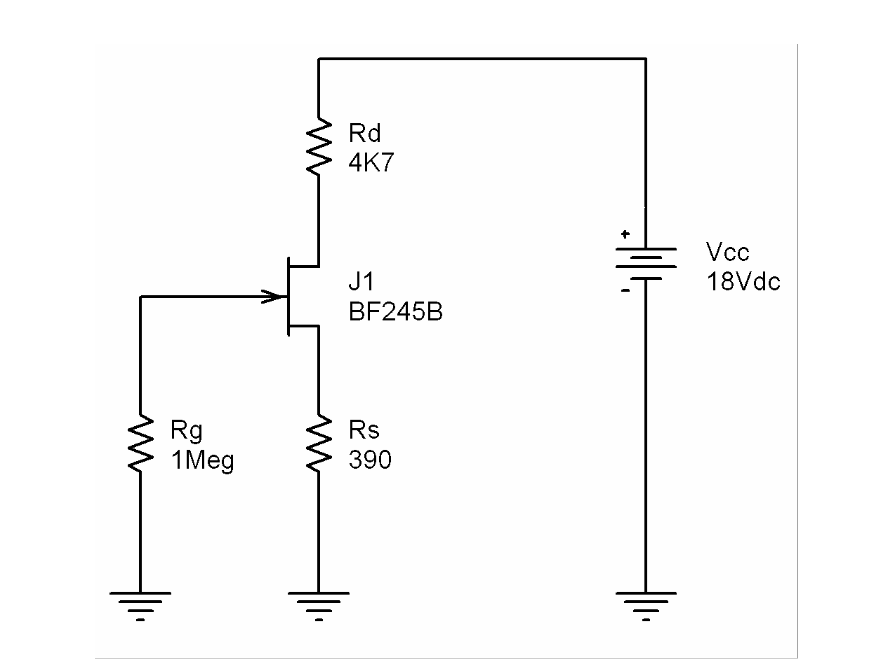 Fet Bf245 Of N Channel 1 Please Obtain The Next Values Use The Following Circuit To Obtain Them Please Obtain Them W 1