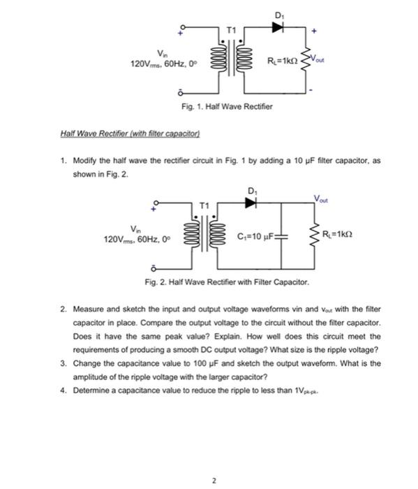 Titles Diode Application Purpose The Purpose Of This Assignment Is To Investigate The Operation Of Several Dc Power Supp 2