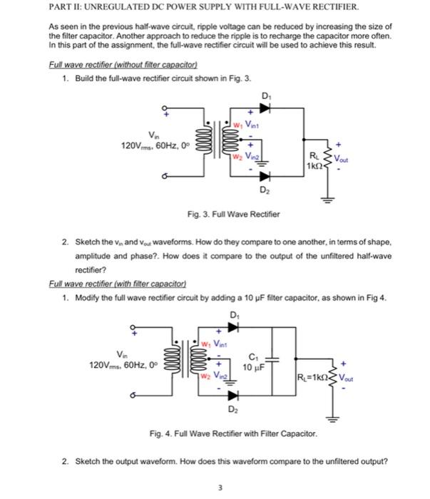Titles Diode Application Purpose The Purpose Of This Assignment Is To Investigate The Operation Of Several Dc Power Supp 3