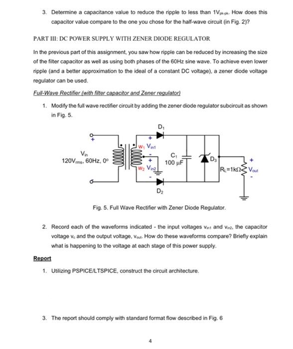 Titles Diode Application Purpose The Purpose Of This Assignment Is To Investigate The Operation Of Several Dc Power Supp 4