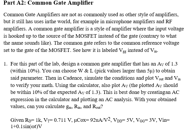 Assume An Nmos Transistor With The Following Parameters Transconductance Parameter K U Cox W L Nominal Threshold Vo 2