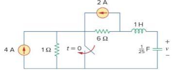 4 Refer To The Following Circuit Find V T Across The Capacitor For T 0 140 Points 1