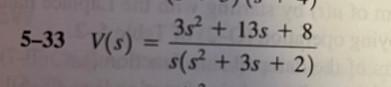 Find The Inverse Laplace Transform Using Partial Fraction Expansion 1