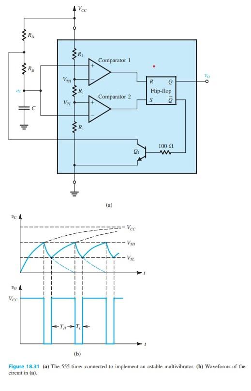 Using The Scheme Of Fig 18 31 A Refer To Chapter 18 A Using A 680 Pf Capacitor Design The Astable Circuit Of Fig 2