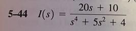 Find The Inverse Laplace Transform Using Partial Fraction Expansion 1