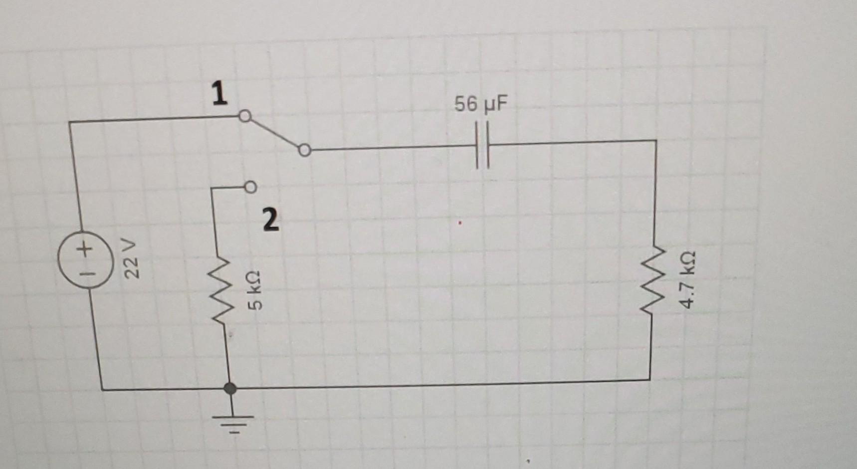Calculations Time Constant Charging Phase T Capacitor Voltage Vc Capacitor Current 10 Resistor Voltage V 4 7 Ks 6