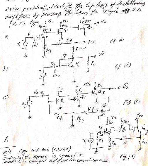 Exton Paoblem 1 I Deality The Topology Of The Malloreting Amplifiers By Paunding The Logies For Exaujle Why Is In Pri 1