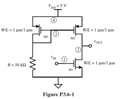 1 Using The Values Of Tables 3 1 1 And 3 2 1 Calculate The Values Of Cgb Cgs And Cgd For An Mos Device That Has A W 3