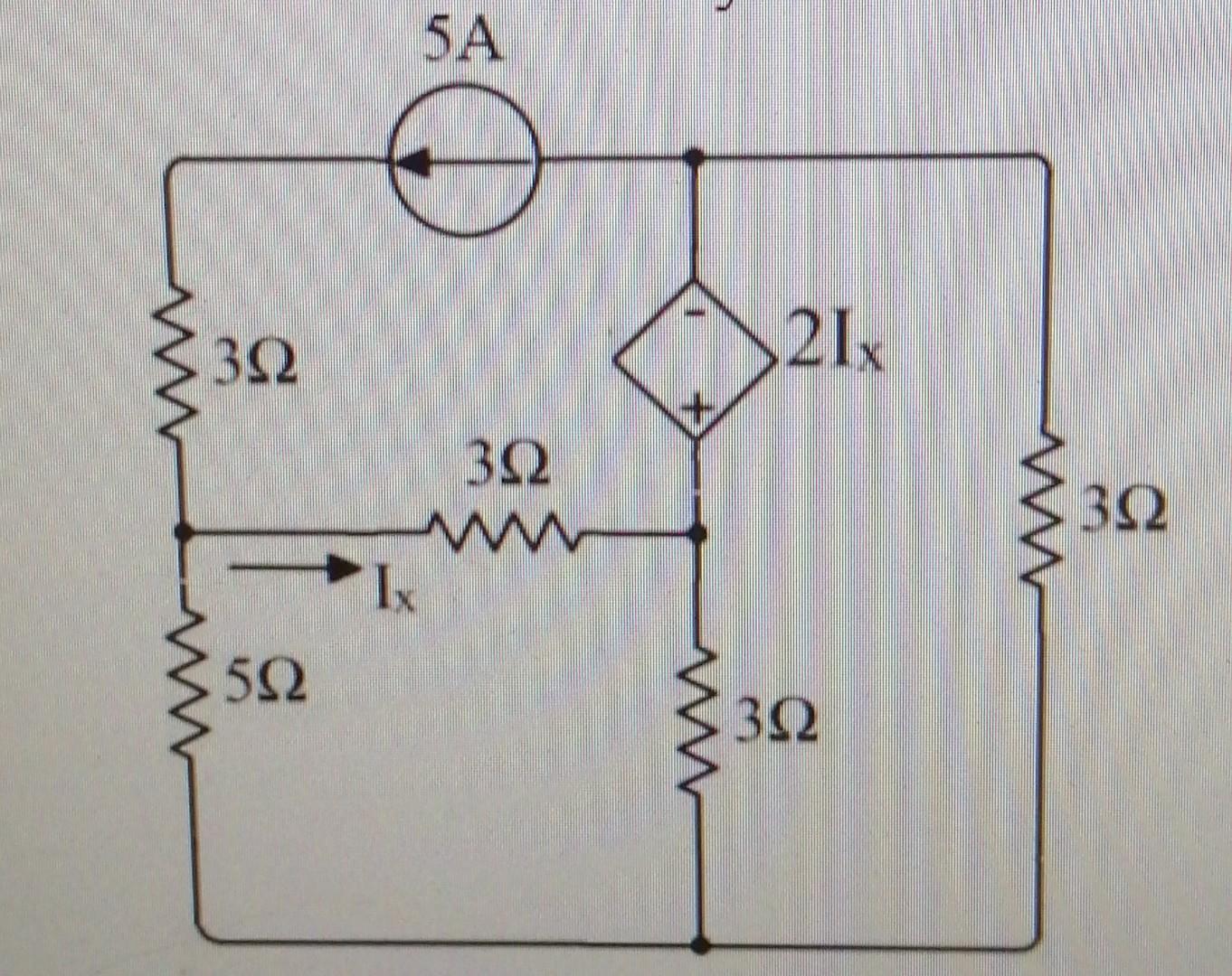 Solve Ix And The Branch Currents Using Mesh Current Analysis 1