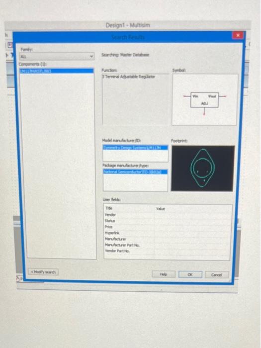 Part Iii Variable Power Supply 1 75 V 13 V 1 Construct The Attached Circuit Using Multisim 2 Run The Simulation 3 The 4