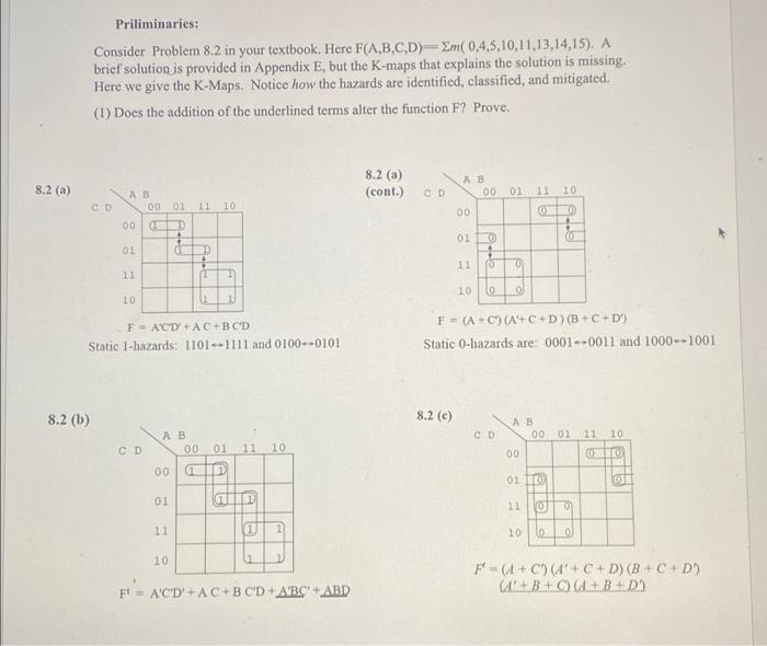 Priliminaries Consider Problem 8 2 In Your Textbook Here F A B C D Em 0 4 5 10 11 13 14 15 A Brief Solution Is Pro 1