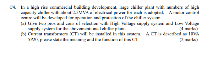 C4 In A High Rise Commercial Building Development Large Chiller Plant With Numbers Of High Capacity Chiller With About 1