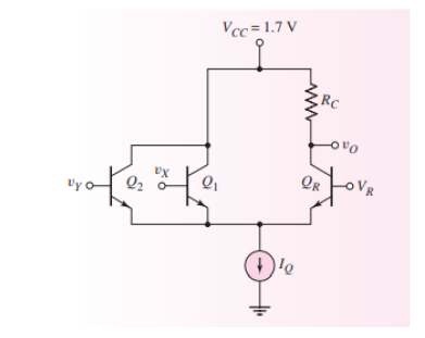 Question 1 Design The Basic Ecl Iq Ic And Vr Logic Gate In Figure 1 Such That The Maximum Power Dissipation Is 0 2 M 1