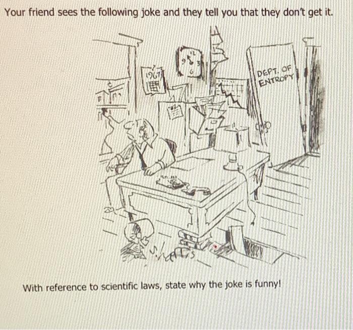 Your Friend Sees The Following Joke And They Tell You That They Don T Get It 1967 Dept Of Entropy With Reference To Sc 1