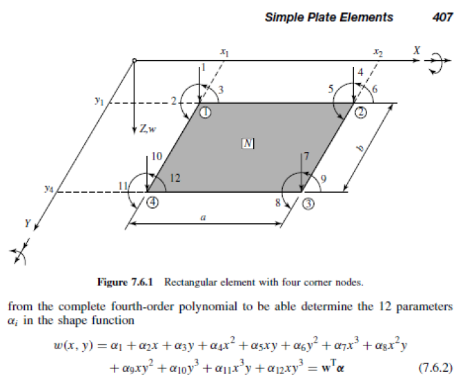 Consider A Plate Whose Nonconformal Element Stiffness Matrix Szilard S Book Theories And Applications Of Plate Analy 3