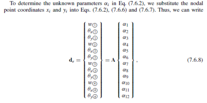 Consider A Plate Whose Nonconformal Element Stiffness Matrix Szilard S Book Theories And Applications Of Plate Analy 4