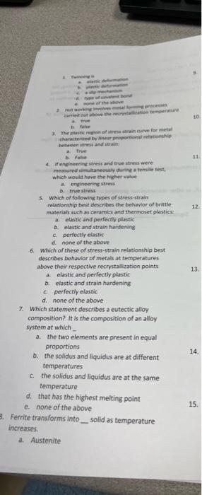 1 10 The Gove For Metal Wered By Marriors Between And True 11 12 13 4 Wengineering Stress And Tests Were Measured Simul 1