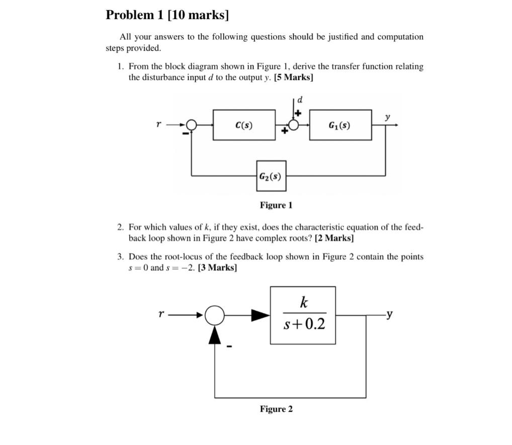Problem 1 10 Marks All Your Answers To The Following Questions Should Be Justified And Computation Steps Provided 1 1