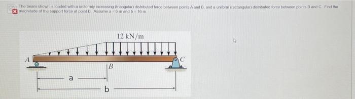 The Boat Shows Loaded With A Normy Oraing Regular Dierouted For Between Points And And A Uniform Rectangular Distribu 1